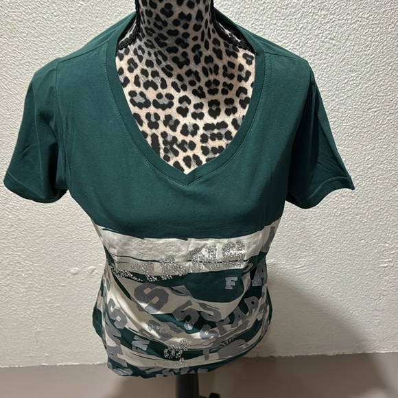 Michigan State novelty v neck tee shirt from Emerson - Picture 2 of 4